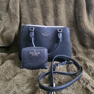 Kate Spade Black Handbag and Wallet Set